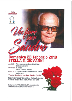 Un fiore per Sandro, domenica 25 febbraio 2018, Stella S.Giovanni